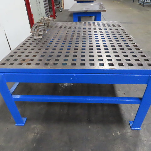 Weldsale 5' x 6' x 2-1/2" Thick Workholding Platen Welding Table W/ Clamps