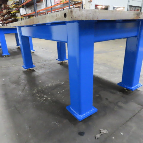 80" x 45-3/4" Steel Top Welding Assembly Table 2-1/2" Thick Top 33" Tall