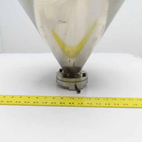 1.5 Cu/Ft Stainless Steel Bulk Material Feeder Funnel 24" Tall