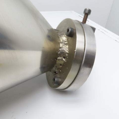 1.5 Cu/Ft Stainless Steel Bulk Material Feeder Funnel 24" Tall
