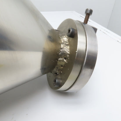 1.5 Cu/Ft Stainless Steel Bulk Material Feeder Funnel 24" Tall