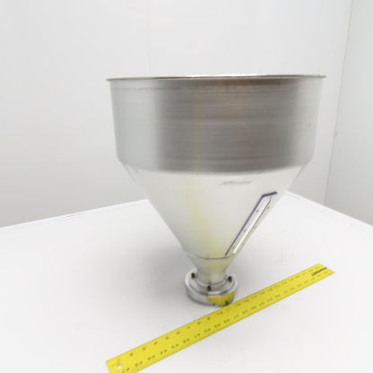 1 Cu/Ft Aluminum Bulk Material Feeder Funnel 18" Tall