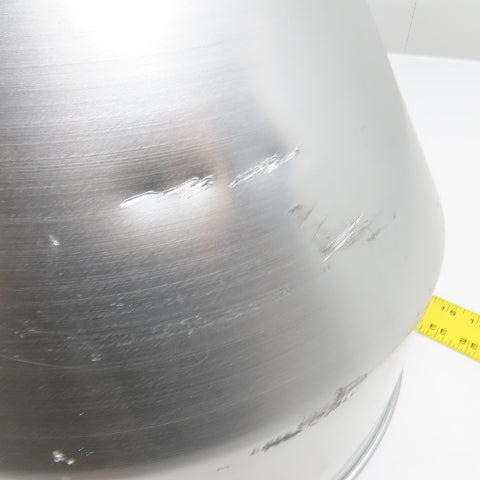 1 Cu/Ft Aluminum Bulk Material Feeder Funnel 18" Tall