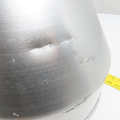 1 Cu/Ft Aluminum Bulk Material Feeder Funnel 18" Tall