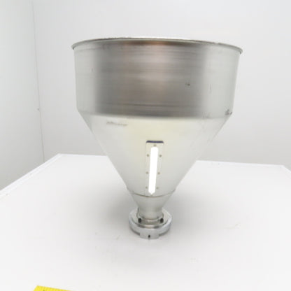 1 Cu/Ft Aluminum Bulk Material Feeder Funnel 18" Tall