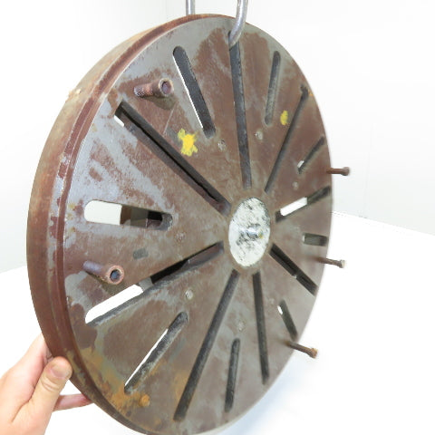 18" Slotted Workholding Lathe Faceplate L2 Long Taper Spindle Mount