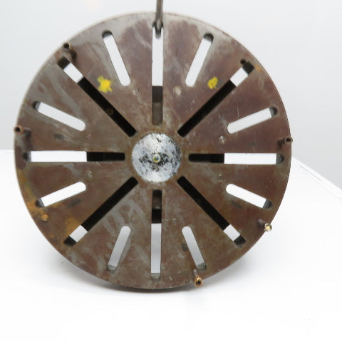 18" Slotted Workholding Lathe Faceplate L2 Long Taper Spindle Mount