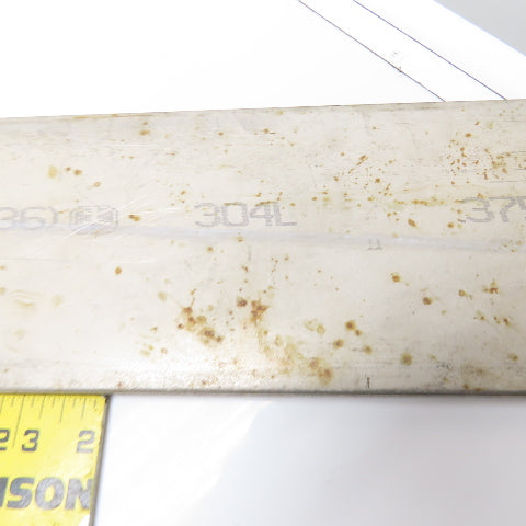 4" x 3/8" Thick 304L Stainless Steel Flat Bar Stock 65" OAL