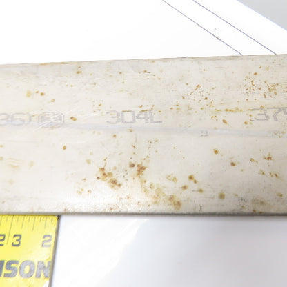 4" x 3/8" Thick 304L Stainless Steel Flat Bar Stock 65" OAL