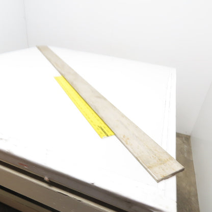 4" x 3/8" Thick 304L Stainless Steel Flat Bar Stock 65" OAL
