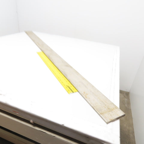 4" x 3/8" Thick 304L Stainless Steel Flat Bar Stock 65" OAL