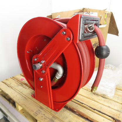 Reelcraft 448F68 1" x 35' Heavy Duty Spring Retractable Hose Reel 250PSI
