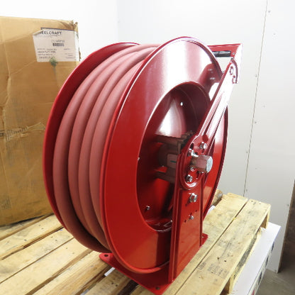 Reelcraft 448F68 1" x 35' Heavy Duty Spring Retractable Hose Reel 250PSI