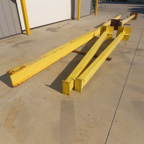 Free Standing 2 Post I-Beam Gantry Crane 12' Travel S8x18.4 119" Tall