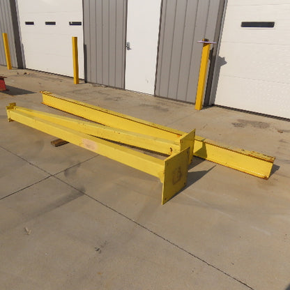Free Standing 2 Post I-Beam Gantry Crane 12' Travel S8x18.4 119" Tall