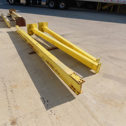 Free Standing 2 Post I-Beam Gantry Crane 12' Travel S8x18.4 119" Tall