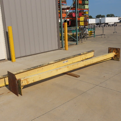 1000Lbs Free Standing 2 Post I-Beam Gantry Crane 9' Travel 12' Tall