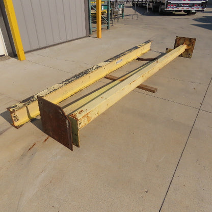 1000Lbs Free Standing 2 Post I-Beam Gantry Crane 9' Travel 12' Tall
