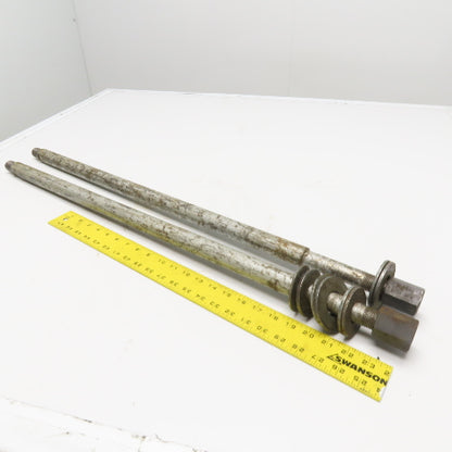 Caterpillar 1H-3109 28" Push Pull Leg 30 Ton Lot Of 2