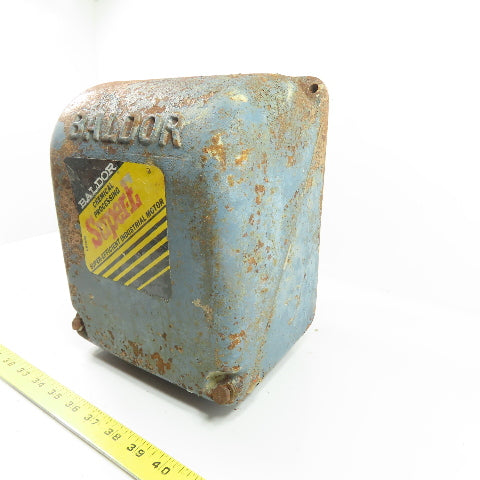 Baldor Super-E Cast Iron Electric Motor Terminal Box & Cover 10" x 8" x 6"