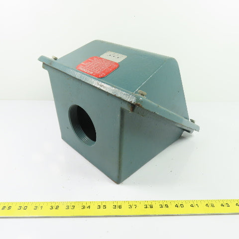 Cast Iron Electric Motor Terminal Junction Box & Cover 10" x 9" x 8"