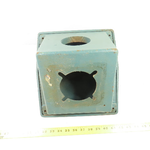 Cast Iron Electric Motor Terminal Junction Box & Cover 10" x 9" x 8"
