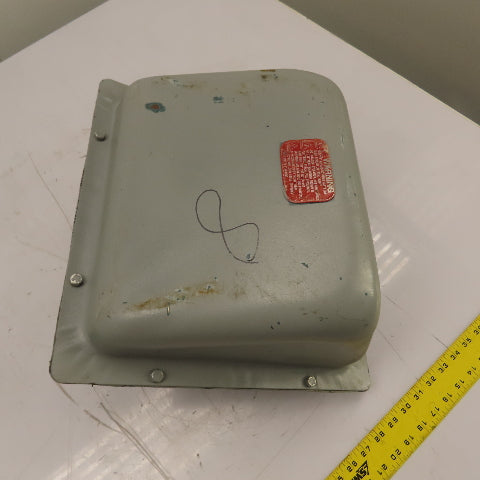 Electric Motor Terminal Junction Box Cover 12" x 11" x 10"