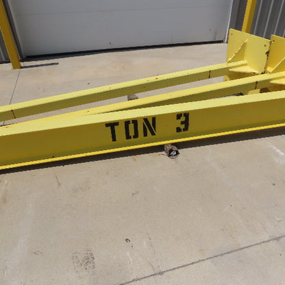 3 Ton Capacity 2 Post I-Beam Gantry Crane 12'6" Travel 149" Tall
