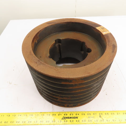 Martin 8 8V 1500 5050 8-Groove 8V Section QD Bushed Sheave Pulley 15"OD 9-3/8"W