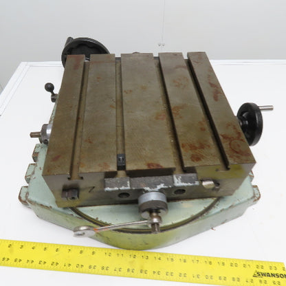 Advance B-13 X-Y Cross Slide T-Slot Rotary Table 13" x 13"
