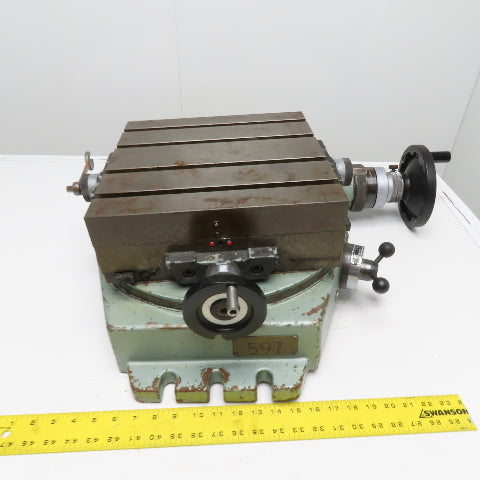 Advance B-13 X-Y Cross Slide T-Slot Rotary Table 13" x 13"