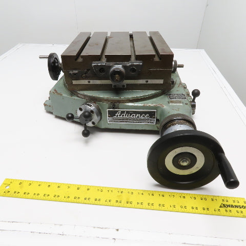 Advance B-13 X-Y Cross Slide T-Slot Rotary Table 13" x 13"