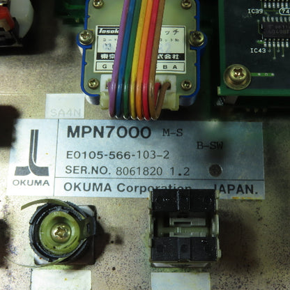 Okuma E0105-566-103-2 OPUS 7000 M-S Operator Control Panel