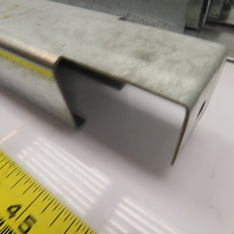 42" x 2" Galvanized Double Flanged Pallet Racking Supports 1450LB Cap. Lot Of 10