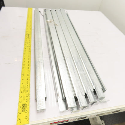 42" x 2" Galvanized Double Flanged Pallet Racking Supports 1450LB Cap. Lot Of 10