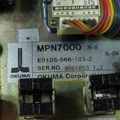 Okuma E0105-566-103-2 OPUS 7000 M-S Operator Control Panel