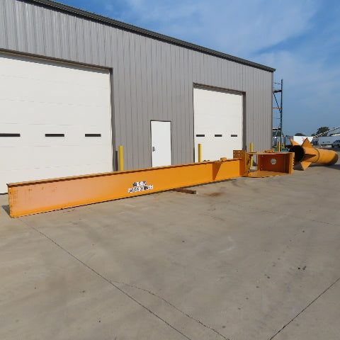 Handling Systems 5 Ton Freestanding 360° Jib Crane 20' Span 17' Travel 20' Under