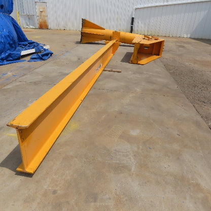 Handling Systems 3 Ton Freestanding 360° Jib Crane 20' Span 18' Travel 18' Under