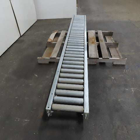 10" BF Gravity Roller Conveyor 9' Long