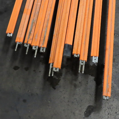 Conductix Style Conductor Hot Rail Pick Up Bar 200' Total 21 Pieces