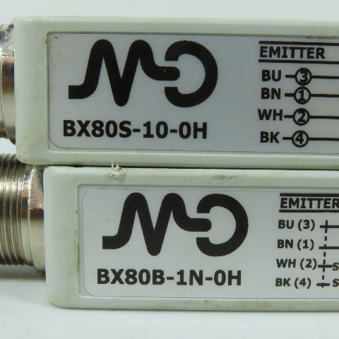 Micro Detectors BX80B-1N-0H BX80S-10-0H Light Curtain Area Sensor Pair 12-24VDC