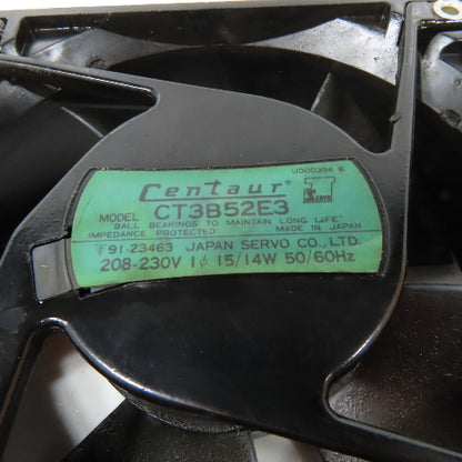 Japan Servo CT3B52E3 Centaur Equipment Cooling Fan 208-230V 1Ph 15/14W 50/60Hz