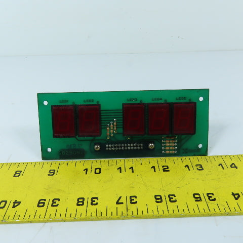Sumtak S829092A 5-Digit Red 7-Segment LED Display Circuit Board Assembly