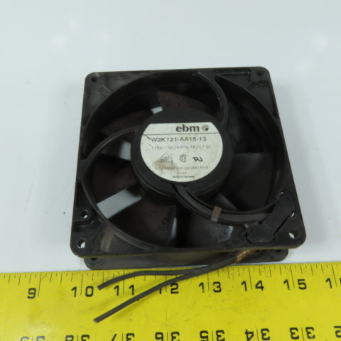 ebm W2K121-AA15-13 Equipment Cooling Fan 115V 18/17W 50/60Hz