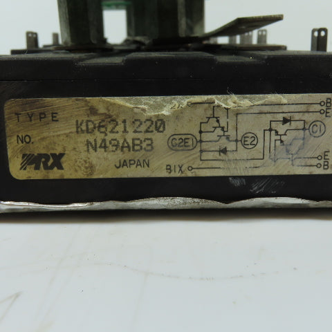Powerex 135656 KD621220 Power Transistor Module Assembly With Snubber Boards