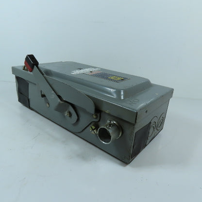 Square D H361 30A 3-Pole Fusible Safety Disconnect Switch 600V 3Ph