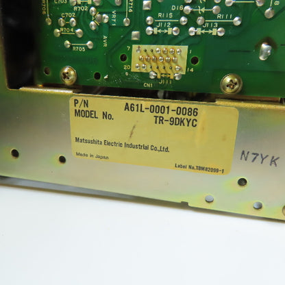 Fanuc TR-9DKYC A61L-0001-0086 CNC CRT Monitor Display Unit with Keyboard Panel