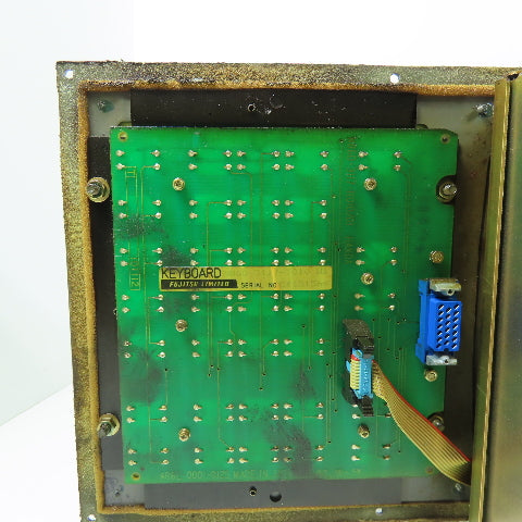Fanuc TR-9DKYC A61L-0001-0086 CNC CRT Monitor Display Unit with Keyboard Panel