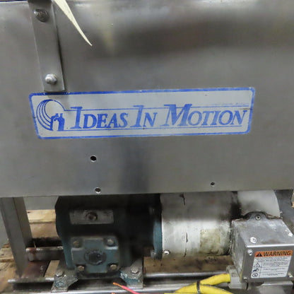 Ideas In Motion Stainless Steel Table Top Conveyor 32FPM 230/460V 3Ph 4.5" x 70"