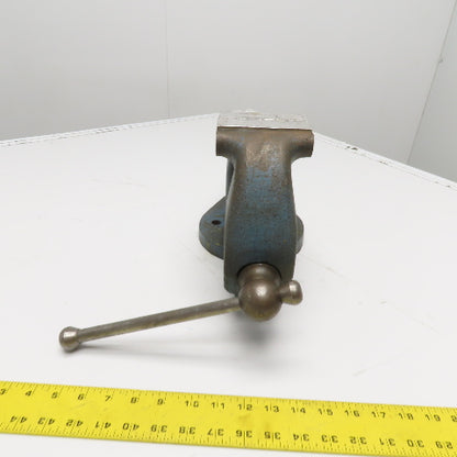 L.S. Starrett Co. 924 4" Jaw 4" Open Athol Stationary Bench Vise
